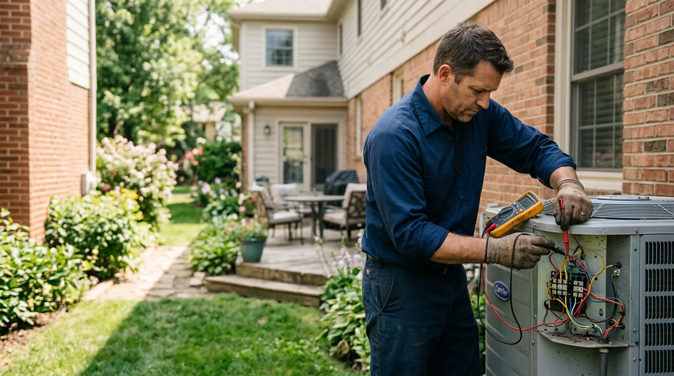 HVAC technician working near Tar Heel, NC